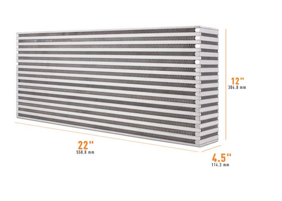 Universal Air-to-Air Race Intercooler Core 22" x 12" x 4.5