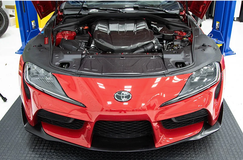 OLM Carbon Fiber Radiator Cooling Plate - 2020 Supra - 0