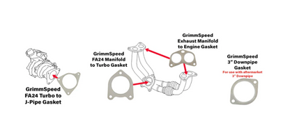 GrimmSpeed Exhaust Gasket Set - 22+ Subaru WRX / FA24