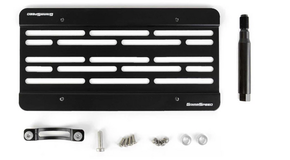 GrimmSpeed License Plate Relocation Kit - 2018+ Subaru WRX, 2018-21 Subaru STI, 2013+ Subaru BRZ, 2017+ Toyota 86
