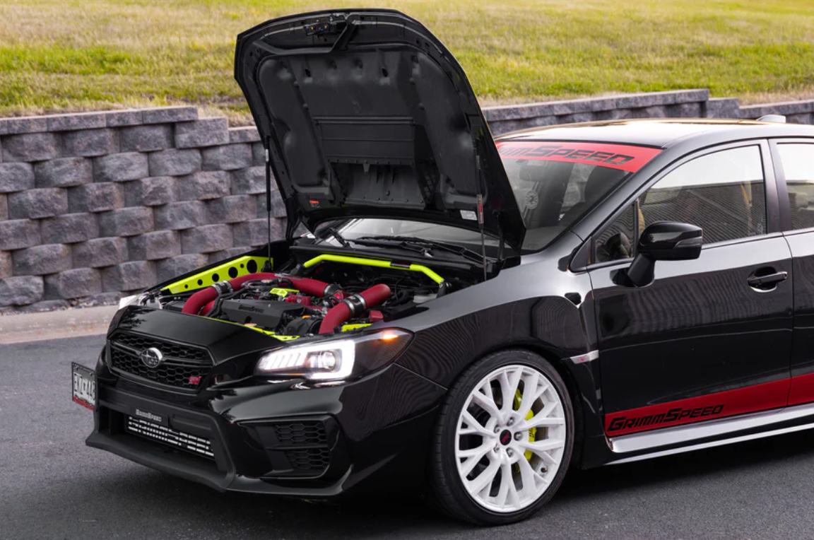 GrimmSpeed High-Lift Hood Struts - 2015+ Subaru WRX, 2015-21 Subaru STI - 0