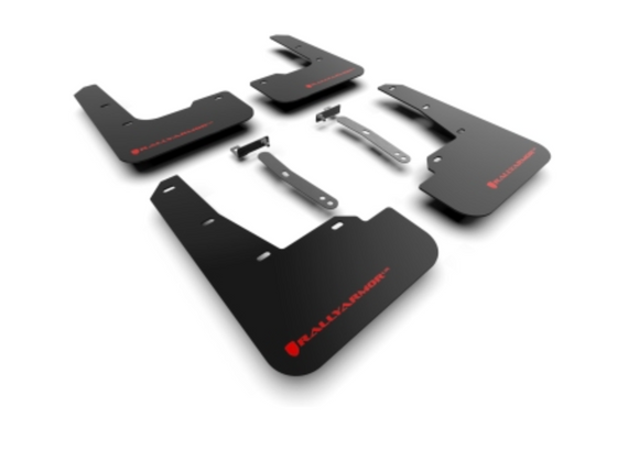 Rally Armor 22-23 Hyundai Elantra N & N Line Black UR Mud Flap w/Red Logo