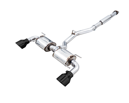 AWE Subaru BRZ/ Toyota GR86/ Toyota 86 Touring Edition Cat-Back Exhaust- Diamond Black Tips