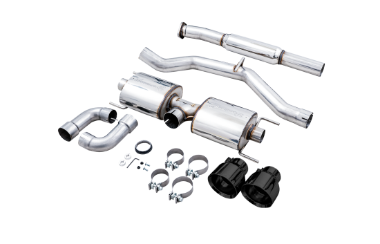 AWE Subaru BRZ/ Toyota GR86/ Toyota 86 Touring Edition Cat-Back Exhaust- Diamond Black Tips