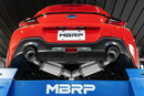 MBRP Subaru BRZ 2.0L/ 2.4L 3in Dual Split Rear Cat Back w/Burnt End Tips- T304-3