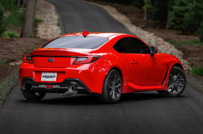 MBRP 12-22 Subaru BRZ 17-22 Toyota GR86 Stainless Steel 3in Cat-Back-Single Rear Exit w Burnt Tip