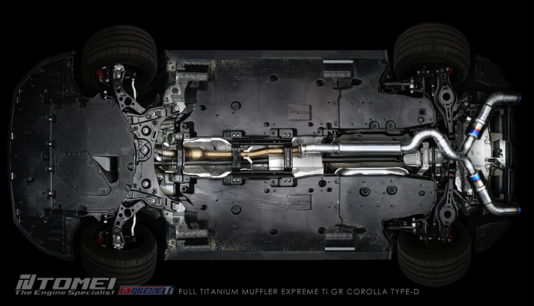 TOMEI EXPREME-TI TITANIUM EXHAUST Type-D: TOYOTA GR COROLLA 23-25