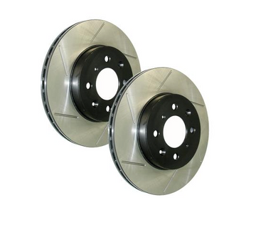 StopTech Sport Slotted Brake Rotor; Front Left