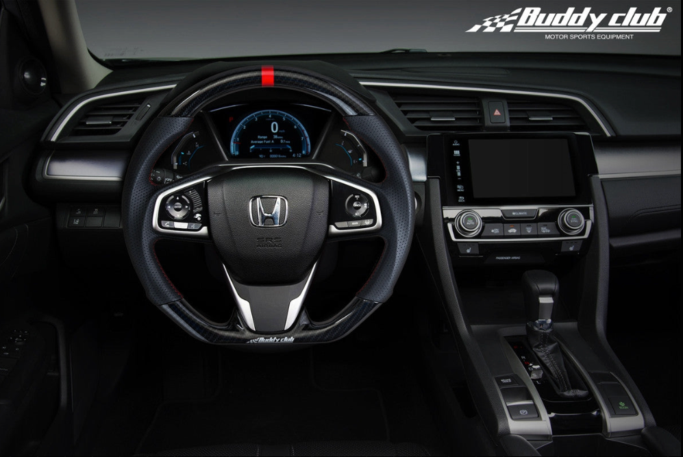 OPEN BOX: Buddy Club Racing Spec Steering Wheel Carbon 10th Gen Honda Civic - 0