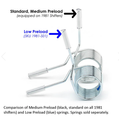 Low Preload Centering Spring for 1981-LHD and 1981-RHD Shifters