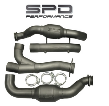SPD Performance 2017 - 2020 Ford F150 3.5L Ecoboost Catted Downpipe - 0