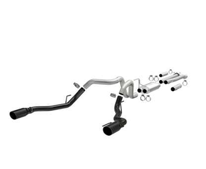 MagnaFlow SYS Cat-Back 2017 Ford F-150 Raptor 3.5L Dual Black Coated 3in Tips