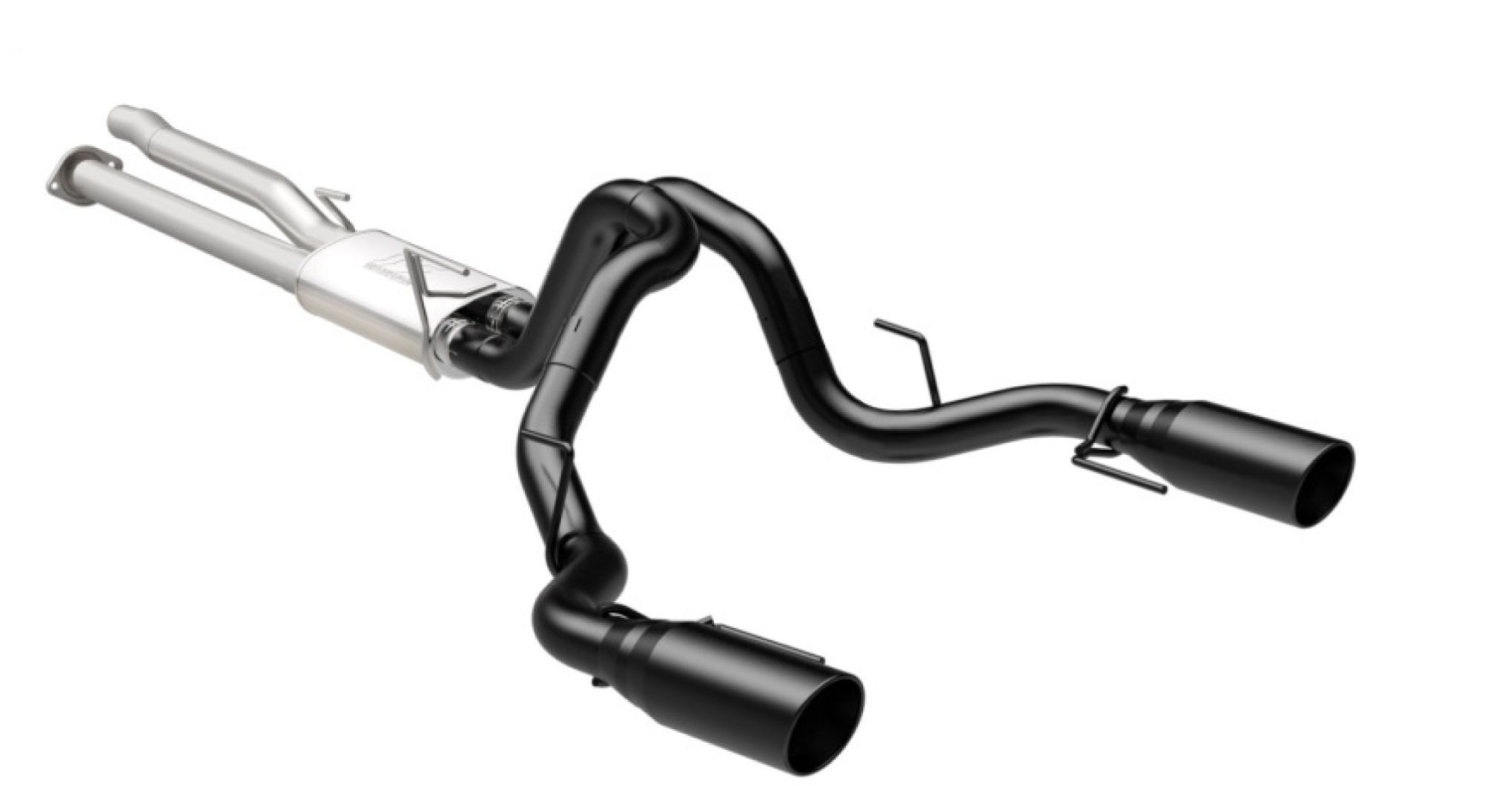 MagnaFlow SYS Cat-Back 2017 Ford F-150 Raptor 3.5L Dual Black Coated 3in Tips