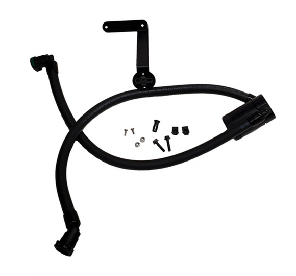 J&L 2011-2023 Ford F-150 Passenger Side Oil Separator 3.0 (Black Anodized)