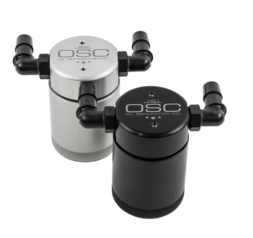 J&L 2011-2023 Ford F-150 Passenger Side Oil Separator 3.0 (Black Anodized)