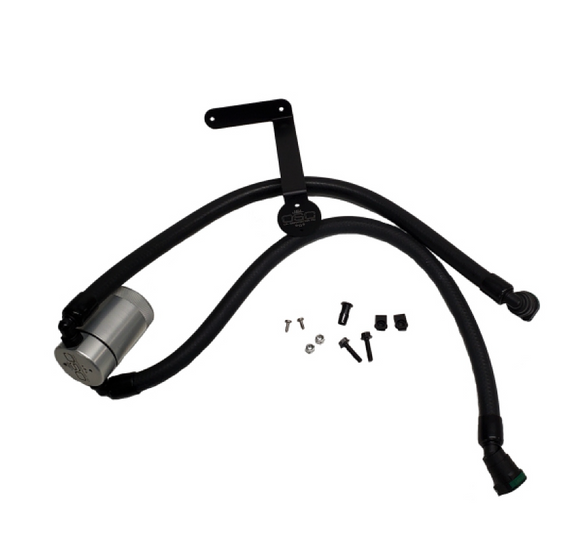 J&L 2011-2023 Ford F-150 Passenger Side Oil Separator 3.0 (Clear Anodized)