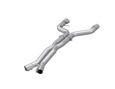 MBRP 21-23 BMW M4 G82 / M3 G80 3.0L T304 Stainless Steel 3in Resonator Bypass X-Pipe