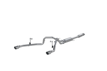 MBRP 2021+ F-150 2.7L/ 3.5L Ecoboost, 5.0L 3in Cat Back 2.5in Dual Split Rear - Aluminized Steel