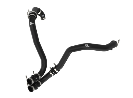 aFe BladeRunner 21+ Ford F-150 Ecoboost V6-3.5L(tt) Aluminum Hot and Cold Charge Pipe Kit Black