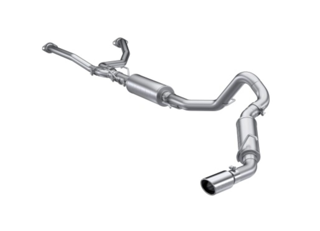 MBRP 2022 Toyota Tundra 3.5L Dual Cat-back 4in Single Side Exit Rolled Tip - Aluminized Steel