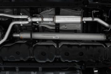 MBRP 2022 Toyota Tundra 3.5L Dual Cat-back 4in Single Side Exit Rolled Tip - Aluminized Steel - 0