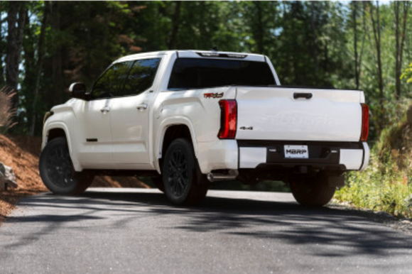 MBRP 2022 Toyota Tundra 3.5L Dual Cat-back 4in Single Side Exit Dual Wall Angle Cut Tip - T304