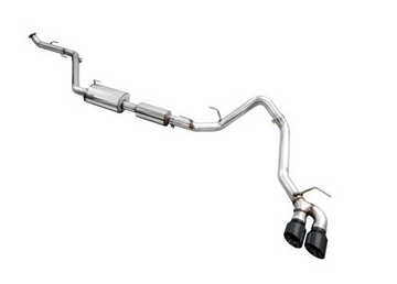 AWE Exhaust for 4th Gen Toyota Tacoma Dual Diamond Black Tips