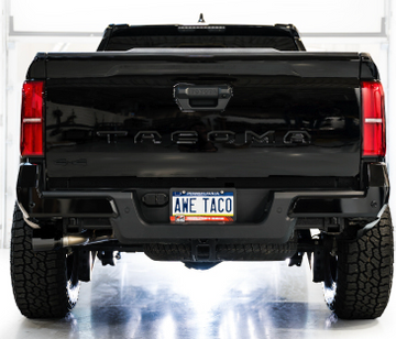 AWE Exhaust for 4th Gen Toyota Tacoma Dual Diamond Black Tips - 0