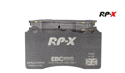 EBC Racing 2020+ Toyota GR Supra 2.0 Turbo / 2019 BMW 330 G20 2.0 Turbo RP-X Race Front Brake Pads