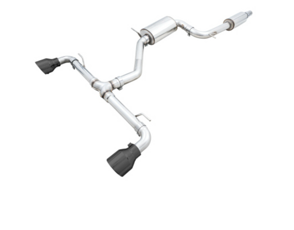 AWE 2022 VW GTI MK8 Touring Edition Exhaust - Diamond Black Tips