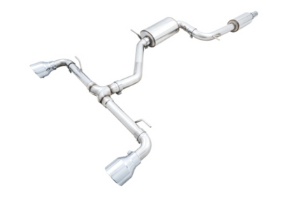 AWE 2022 VW GTI MK8 Touring Edition Exhaust - Chrome Silver Tips