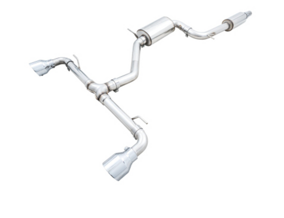 AWE 2022 VW GTI MK8 Touring Edition Exhaust - Chrome Silver Tips