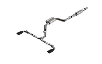 Borla 22-23 Volkswagen Golf GTI 2.0L AT/MT 3inch S-Type Cat-Back Exhaust - 4in Black Chrome Tips