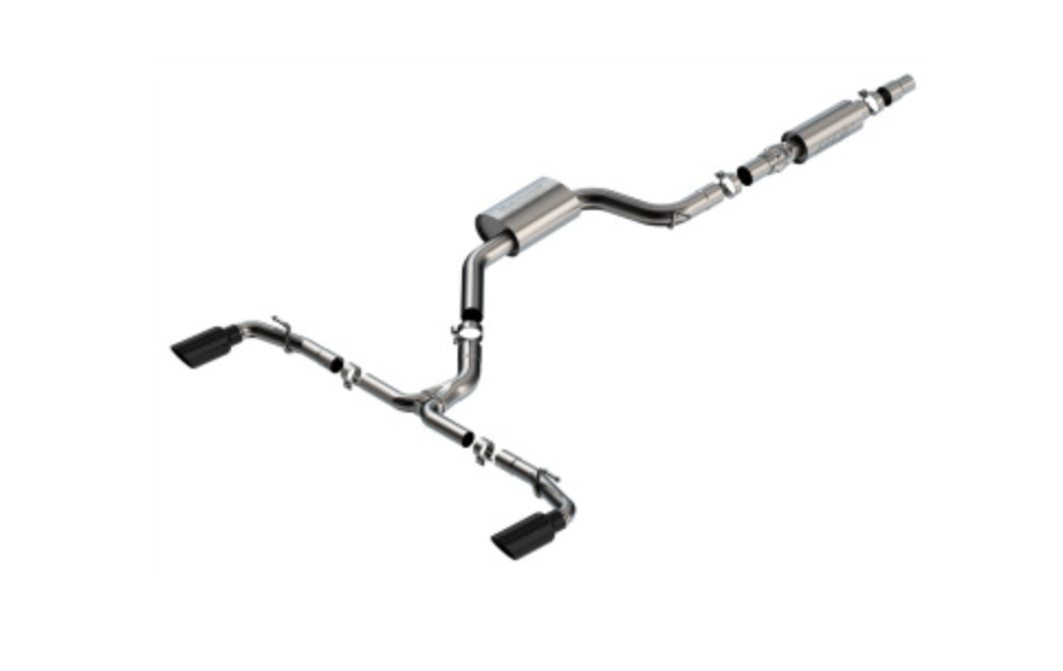 Borla 22-23 Volkswagen Golf GTI 2.0L AT/MT 3inch S-Type Cat-Back Exhaust - 4in Black Chrome Tips