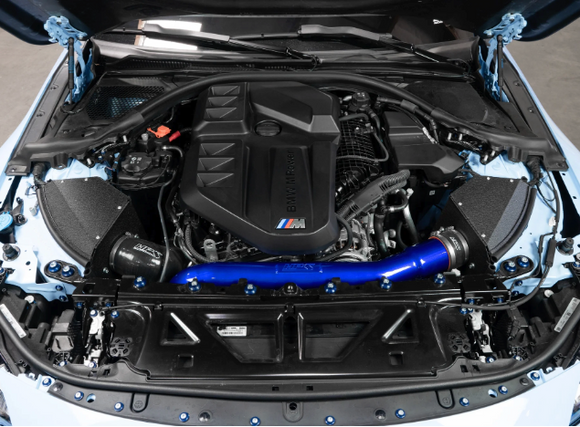 HPS Performance Air Intake Kit with Heat Shield, 2021-2025 BMW M2/M3/M4 G80 3.0L Turbo, Polished, 827-772P