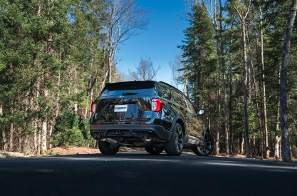 MBRP 20-21 Ford Explorer ST 3.0L Ecoboost SS 2.5in Dual Rear Exit w/ Carbon Fiber Quad Tips - T304