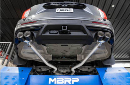 MBRP 20-21 Ford Explorer ST 3.0L EcoBoost Dual Rear Exit Axle Back w/ Quad Carbon Fiber Tips - T304