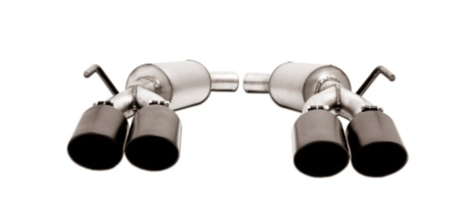 Gibson 20-23 Ford Explorer ST / Lincoln Aviator 3.0L 2.25in Axle-Back Dual Exhaust - Black Elite