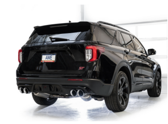 AWE Tuning 2020+ Ford Explorer ST Touring Edition Exhaust w/ Chrome Silver Tips