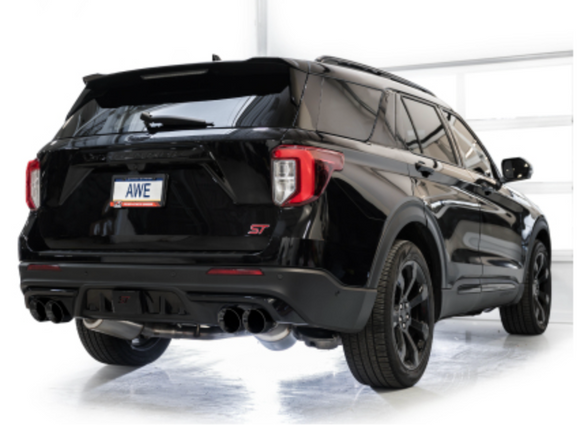 AWE Tuning 2020+ Ford Explorer ST Touring Edition Exhaust w/ Diamond Black Tips