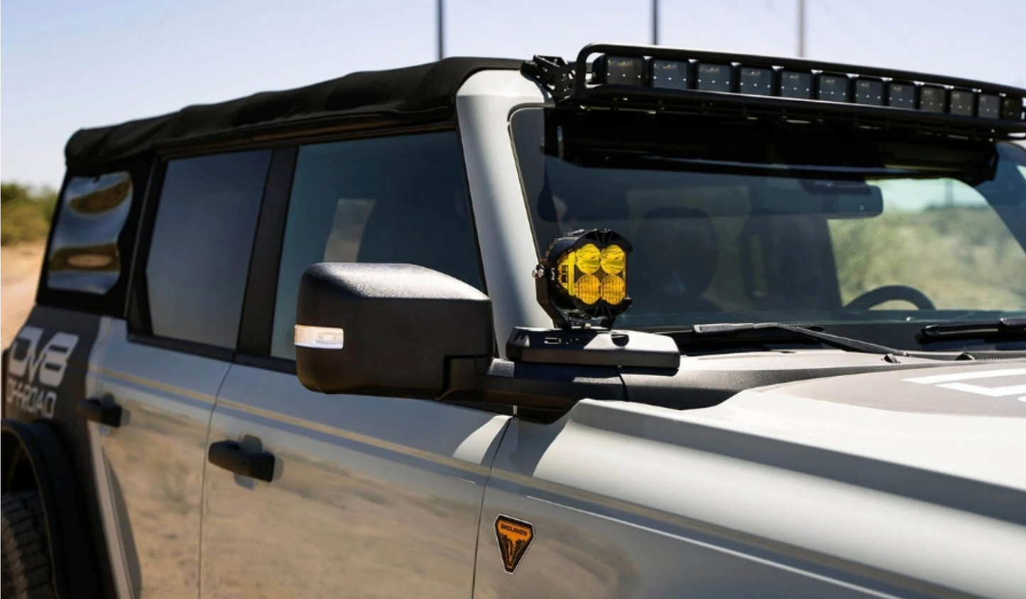 DV8 2021-2023 Ford Bronco A-Pillar Pod Light Mounts