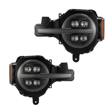 AlphaRex 2021+ Ford Bronco NOVA LED Projector Headlights (Alpha Black)