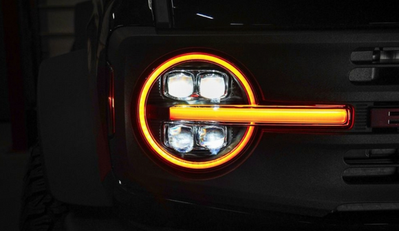 AlphaRex 2021+ Ford Bronco NOVA LED Projector Headlights (Alpha Black)