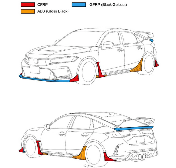 HKS BODY KIT TYPE-S FL5 S-Skirt
