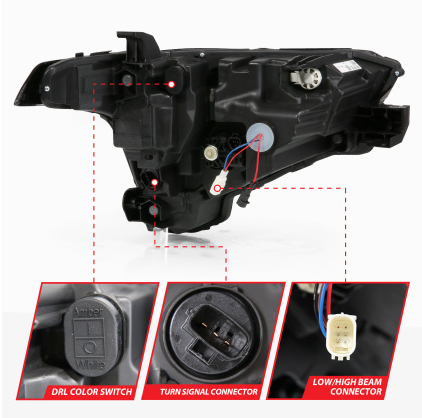 ANZO 22-24 Toyota Tundra (w/Factory LED Refl.) Z-Series Full LED Proj Headlights