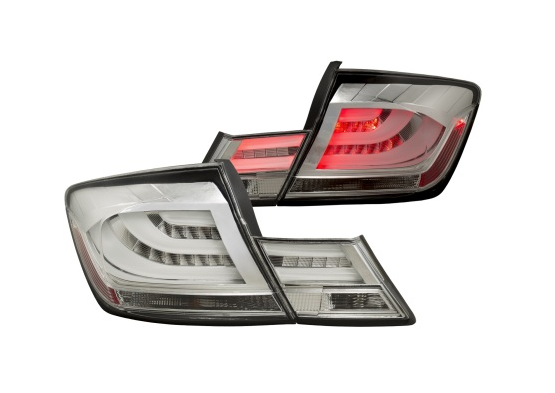 ANZO 2013-2015 Honda Civic (excludes hybrid) LED Taillights Chrome
