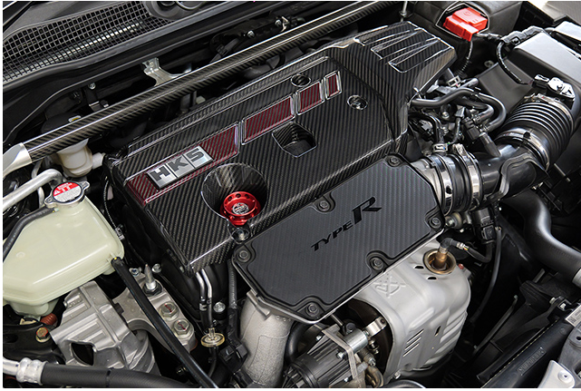 US ホンダ　FL5/FK8 エンジンカバー HKS Honda Civic Type R (FL5/FK8) Dry Carbon Fiber Engine Cover