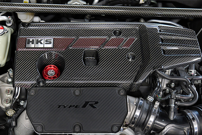 HKS Honda Civic Type R (FL5/FK8) Dry Carbon Fiber Engine Cover HKS Honda Civic Type R (FL5/FK8) Dry Carbon Fiber Engine Cover