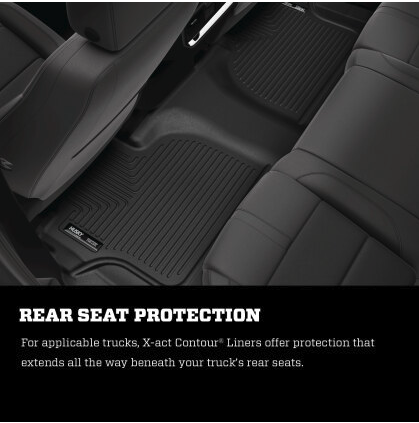Husky Liners 19-21 Honda Passport / 16-21 Honda Pilot X-act Contour Series 2nd Seat Floor Liner BLK