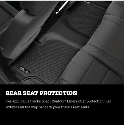 Husky Liners 19-21 Honda Passport / 16-21 Honda Pilot X-act Contour Series 2nd Seat Floor Liner BLK